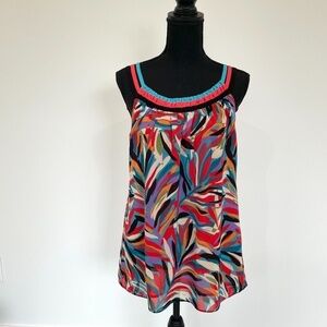 Nicole by Nicole Miller Multi-Color Tank Top